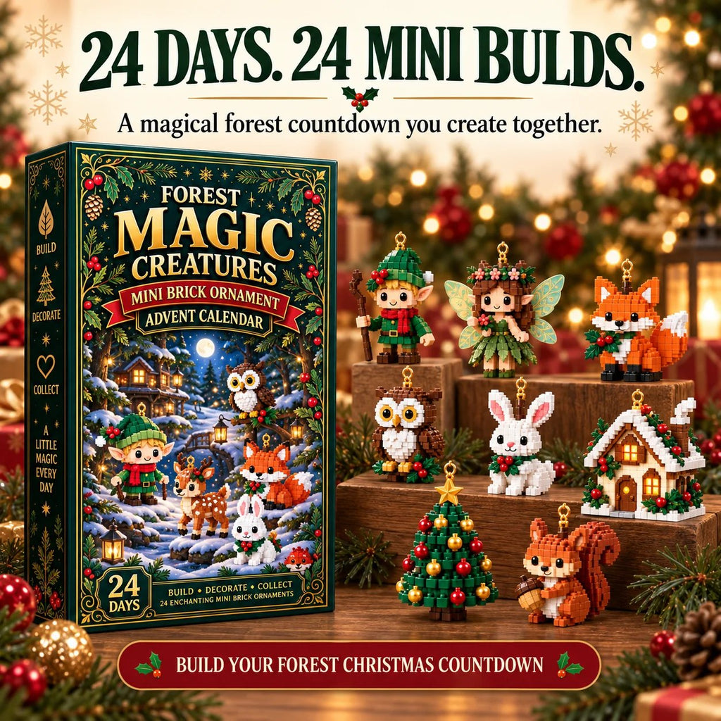 🎄 24-Day Forest Magic Creatures Building Block Advent Calendar