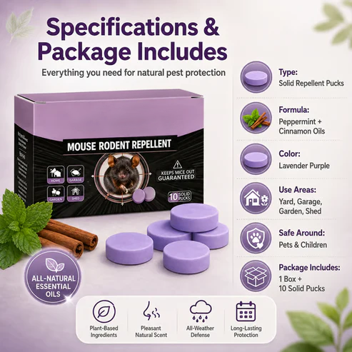 All-Natural Peppermint & Cinnamon Pest & Rodent Repellent Pucks – iradii