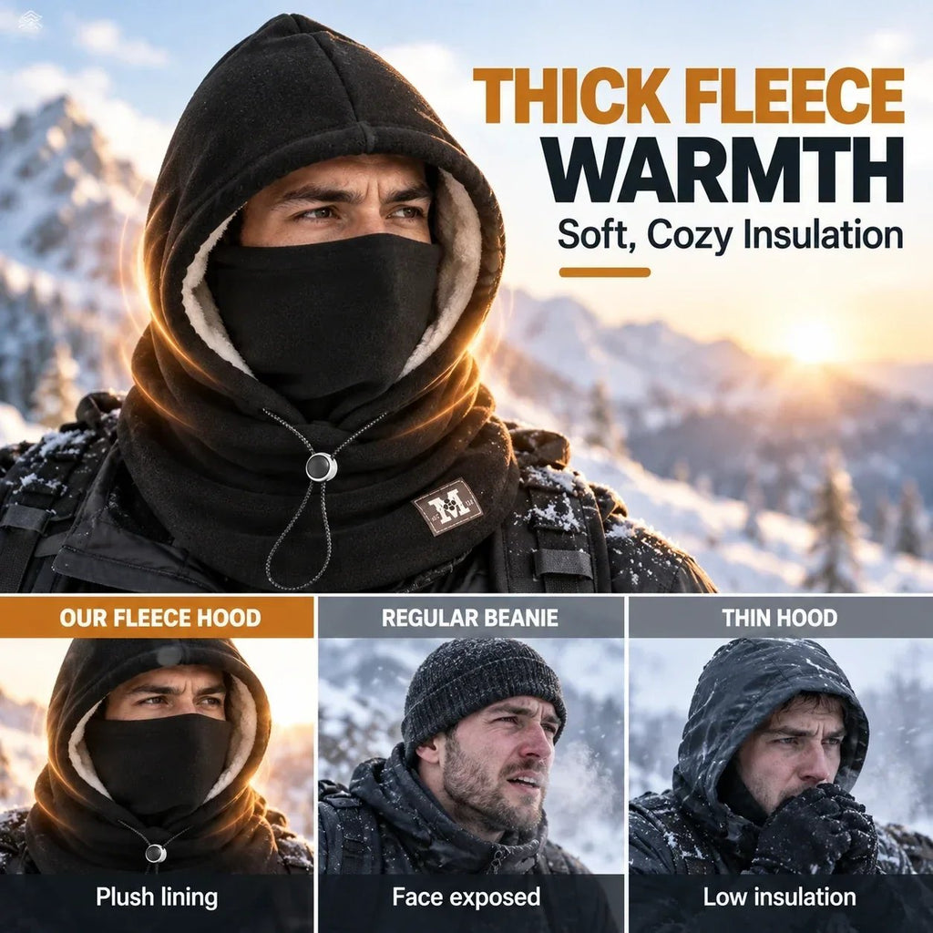 Winter Fleece Balaclava – 3-in-1 Hood, Face & Neck Warmer