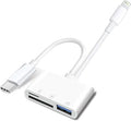 Apple Dual-Interface (USB-C & Lightning) SD/TF Card Reader and USB Adapter