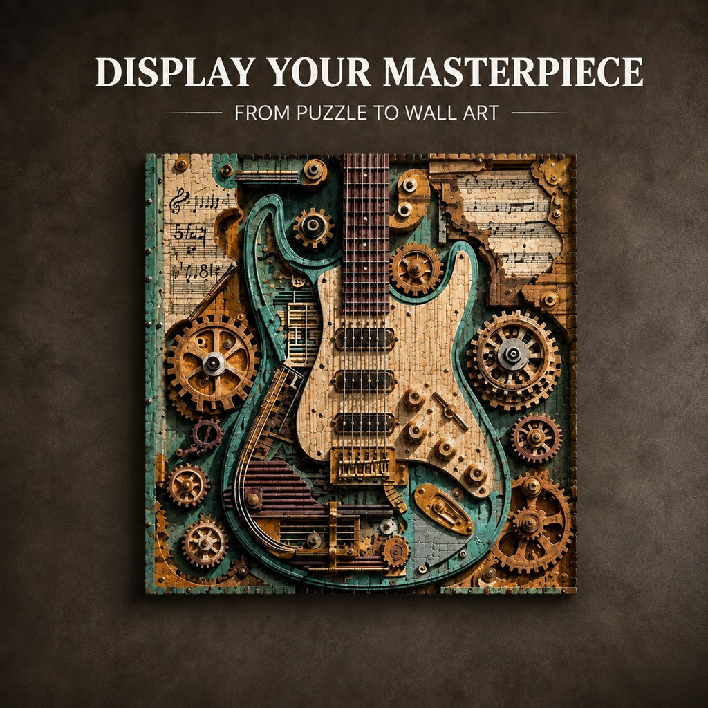 🧩Creative Steampunk Guitar 3D visual Puzzle
