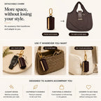 👜✨Foldable Shopping Bag Keychain Eco-Friendly Reusable Tote Bag