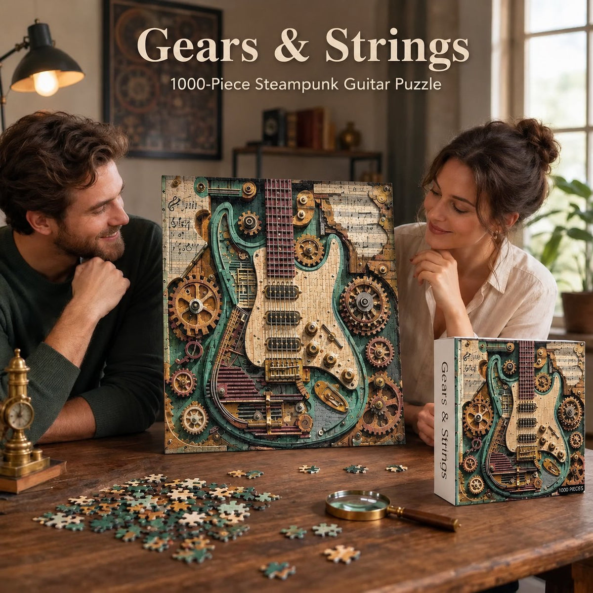 🧩Creative Steampunk Guitar 3D visual Puzzle