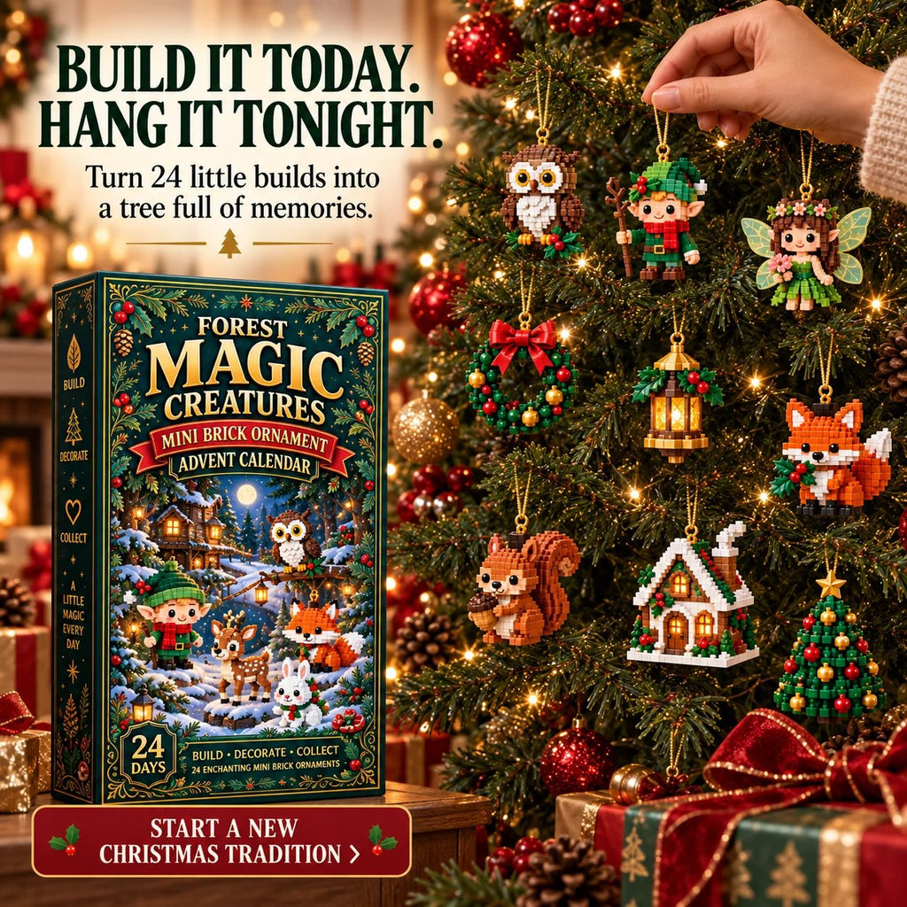 🎄 24-Day Forest Magic Creatures Building Block Advent Calendar