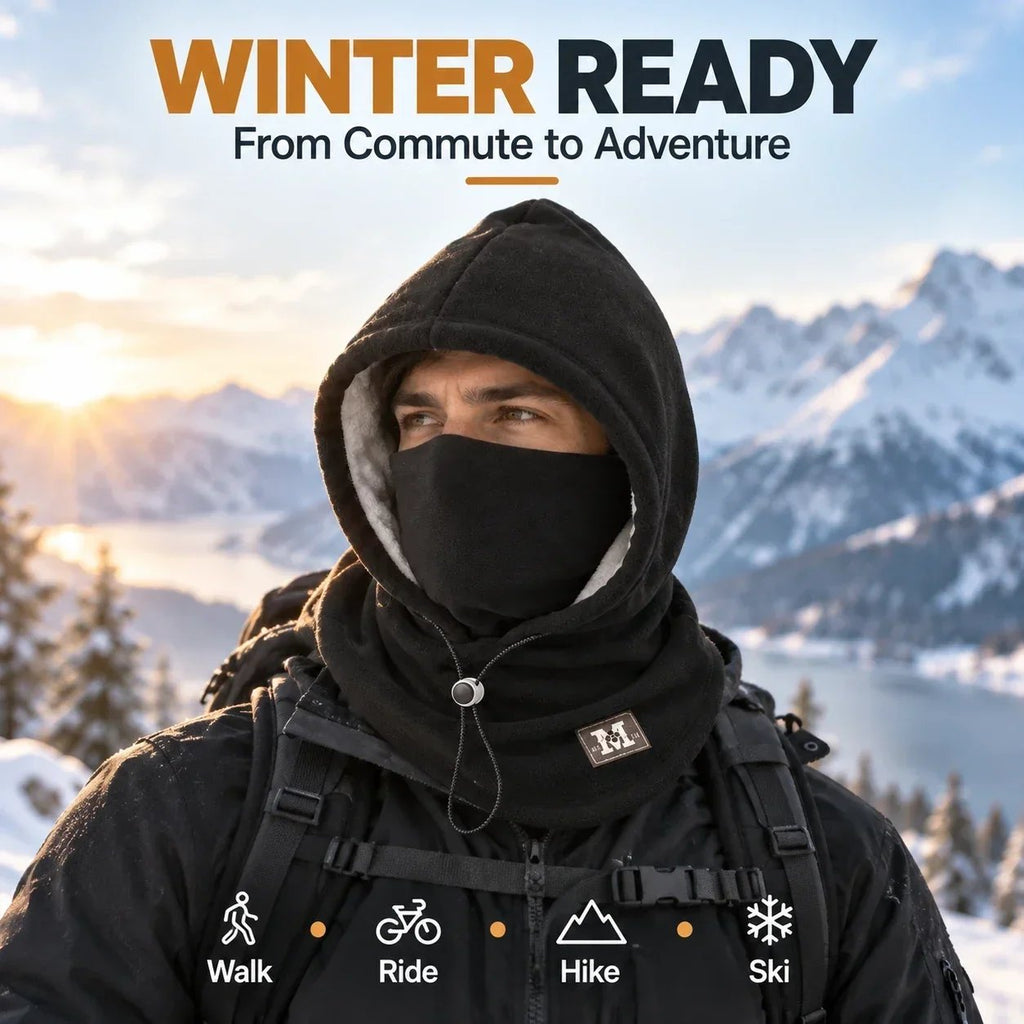Winter Fleece Balaclava – 3-in-1 Hood, Face & Neck Warmer