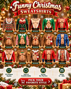 15 available Christmas sweatshirt designs