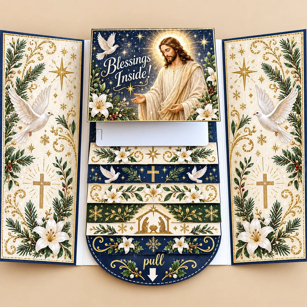 ⏰2026 New 🎅💳 Waterfall Christmas Gift Card Booklet ✨