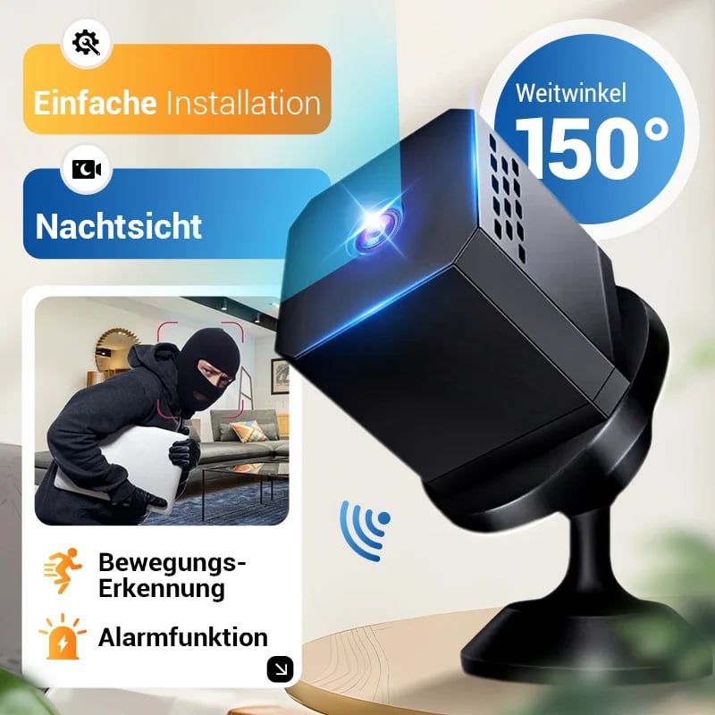 📹 Wireless Mini Security Camera with Night Vision & Remote Viewing
