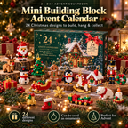 24-Day Mini Building Block Advent Calendar – festive Christmas ornament designs