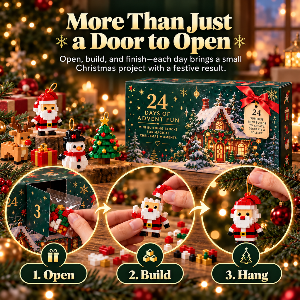Daily open build and hang Advent activity