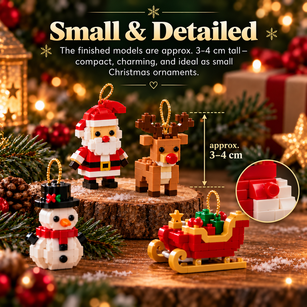 Finished models approximately 3–4 cm