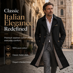 Men's Cotton Mid-Length Jacket | Spring & Fall