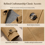 Men's Cotton Mid-Length Jacket | Spring & Fall