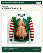 MYDZ254 Christmas sweatshirt print front and back design