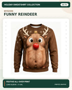 MYDZ255 Christmas sweatshirt print front and back design