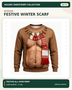 MYDZ256 Christmas sweatshirt print front and back design