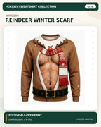 MYDZ260 Christmas sweatshirt print front and back design