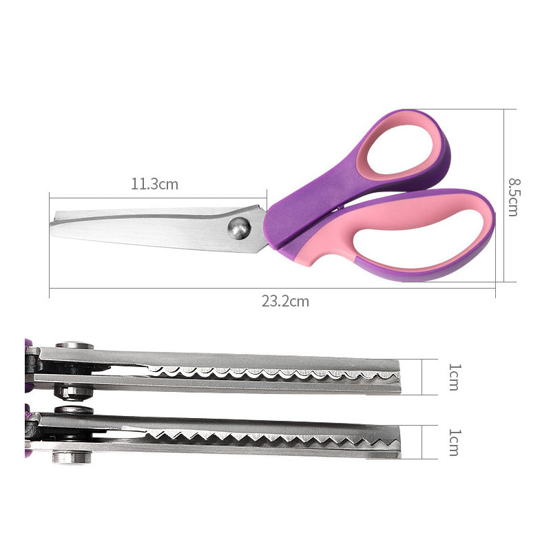 ✂️ LIMITED TIME | 38% OFF! Multipurpose Pinking Shears, Serrated Fabric Scissors