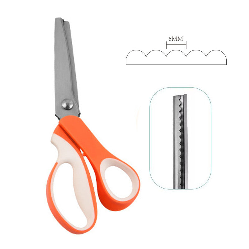 ✂️ LIMITED TIME | 38% OFF! Multipurpose Pinking Shears, Serrated Fabric Scissors