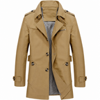 Men's Cotton Mid-Length Jacket | Spring & Fall